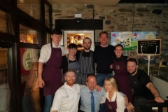 Ryan Tubridy with Nancy's crew